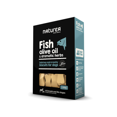 Naturea Fish, olive oil & aromatic herbs sušenky